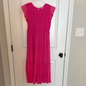 Blu Pepper Bright Pink Casual Dress